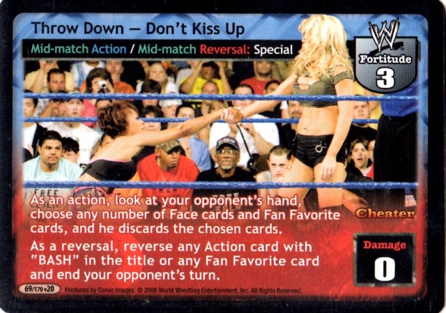 Throw Down, Dont Kiss Up